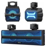 Ehaho 2.1CH UTV Bluetooth Speakers