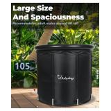 Ice Bath Tub XL - Black, 105 Gallons
