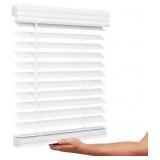 2" Faux Wood Blind, 30.5" Wide x 60" Long