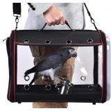 Colorday Bird Carrier with Feeder & Perch, Large