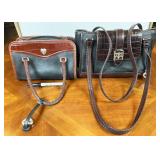 2pc Brighton leather handbags, C093827 & C158744