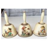 10pc 1978-1987 Hummel annual bells