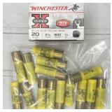 30rds 20ga 2-3/4" shells, rifled slug