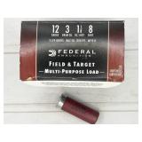 25rds 12ga 2-3/4" shells, #8 shot