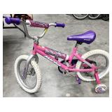 Magna Girl Talk bike, training wheels