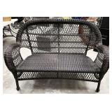 wicker sofa, 56"w