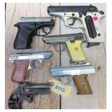 Gunsmithing Lot: 6pc 22&25cal pistols