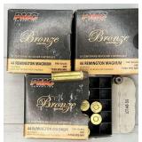 69rds PMC JHP 180gr 44 Rem Mag ammunition
