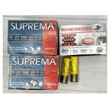 57rds assorted 2-3/4" 20 ga ammunition