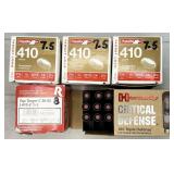 115rds assorted 2.5" 410 ga ammunition