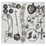 assorted mixed estate silver