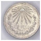 Mexican 1940 72% silver peso