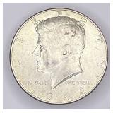 1964 Kennedy silver half dollar