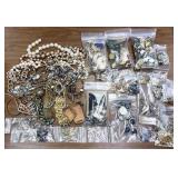 over 5.5lbs assorted costume jewelry