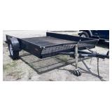 7'x11.5' single axle utility trailer