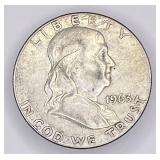 1963D Franklin silver half dollar
