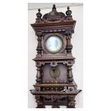 +/-48" Black Forest style clock with key