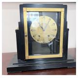 Seth Thomas 11" art deco mantle clock with key