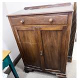 cabinet with key, 30x18x42"h