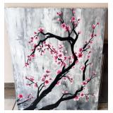 art: 20x24", cherry blossoms, signed