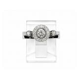 Diamond 14kt white gold bridal set