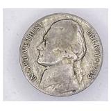 1943P Jefferson 35% silver nickel