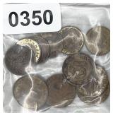 13pc German pfennings: