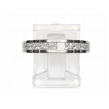 +/-1.0tcw Diamond 14kt white gold ring, size 6