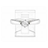 +/-0.40tcw Diamond 14kt white gold ring, size 7