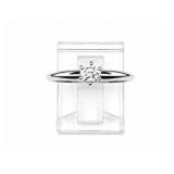 +/-1/5ct Diamond 14kt white gold ring, size 6