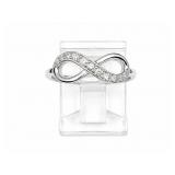 Diamond 14kt white gold ring, size 7