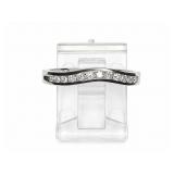 Diamond 14kt white gold ring, size 6.5