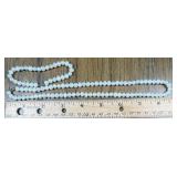 Pearl necklace & bracelet