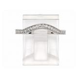 faceted stones 14kt white gold ring, size 6.5