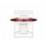Ruby 14kt yellow gold eternity band, size 8
