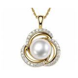 Pearl 14kt yellow gold pendant