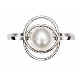 Pearl 10kt yellow gold ring, size 6.5