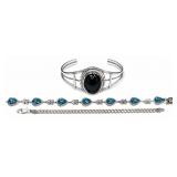 3pc sterling bracelets:
