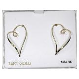 Carla 14kt yellow gold earrings, in box