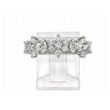 +/-3/4tcw Diamond 18kt white gold ring, size 7