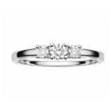 +/-1/4tcw Diamond 14kt white gold ring, size 7