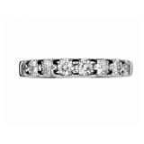 +/-0.95tcw Diamond 14kt white gold ring, size 7