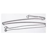 20" 14kt white gold chain