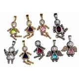 20g sterling figure pendants & charms