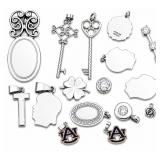 54g sterling pendants & charms