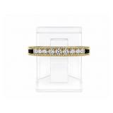 Diamond 14kt yellow gold ring, size 6.5
