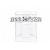 +/-1/2tcw Diamond 14kt white gold ring, size 6.5