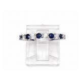 Sapphire 14kt white gold ring, size 7
