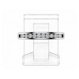 +/-1/4tcw Diamond 14kt white gold ring, size 7