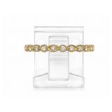 Diamond 14kt yellow gold ring, size 7